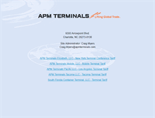 Tablet Screenshot of apmterminals-na.com